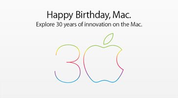 Happy Birthday, Mac. Explore 30 years of innovation on the Mac.